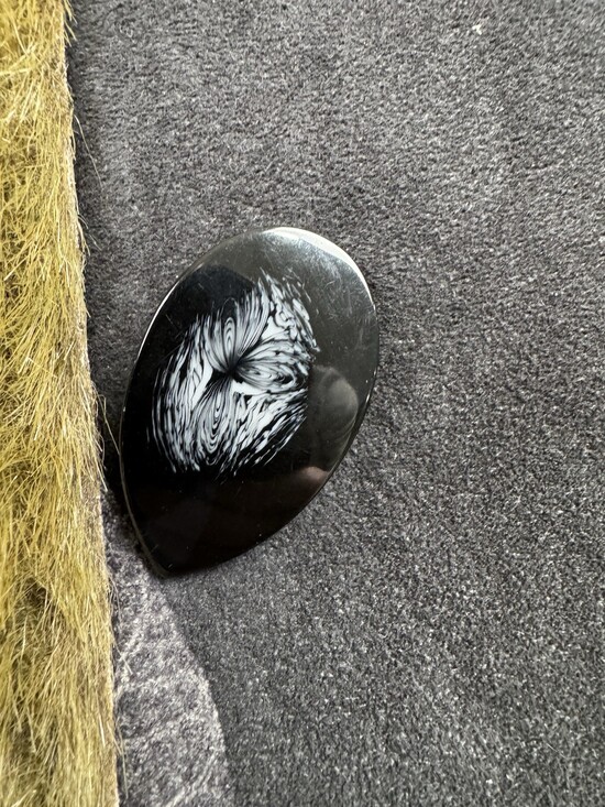 Robert Kitchen Canada VEST Leaves Faux Fur Women's Size L Blue Reversible - Picture 8 of 8